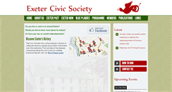Desktop Screenshot of exetercivicsociety.org.uk